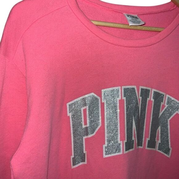 PINK Victoria’s Secret Women’s Glitter Crewneck Sweater size M - Picture 5 of 8